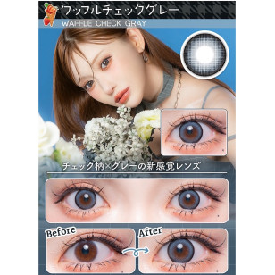 [1Month]Flurry Waffle Check Gray フルーリーマンスリー ワッフルチェックグレー